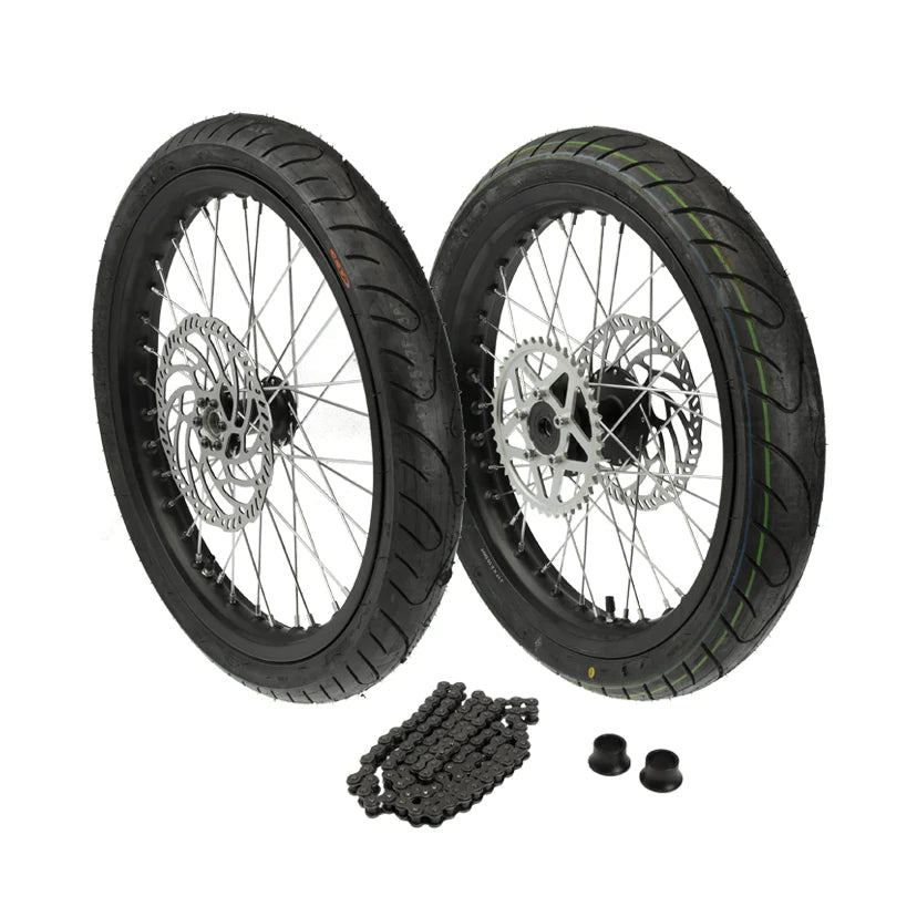 Light bee supermoto wheel set